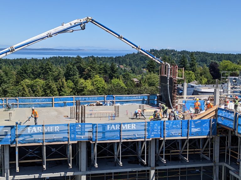 UVic Student Housing Level 7 North Pour