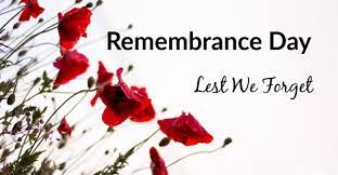 Remembrance Day – Lest We Forget